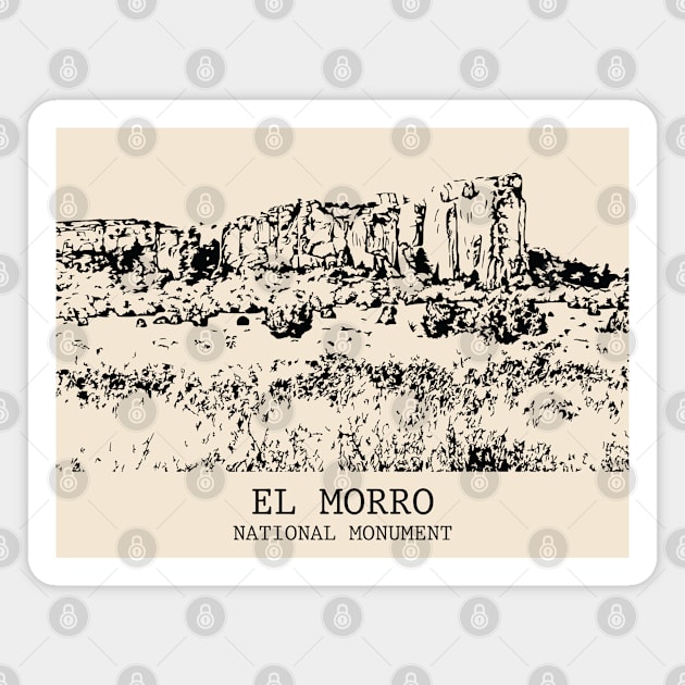 El Morro National Monument Magnet by Lakeric